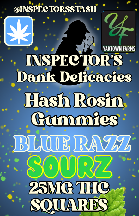 Blue Razz SOURZ Gummy Cubes