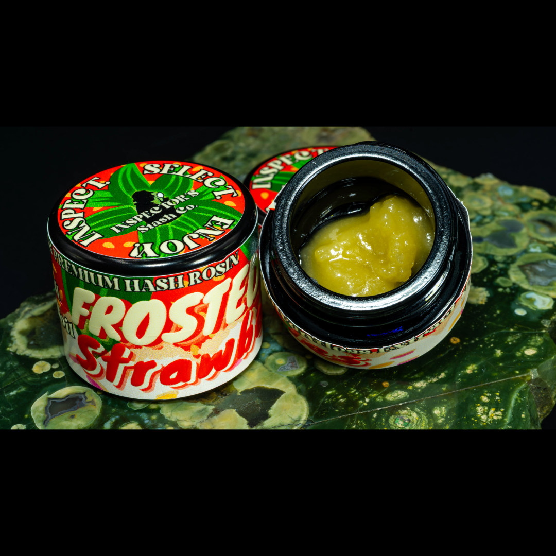 Frosted Strawberries Cold Cure Hash Rosin
