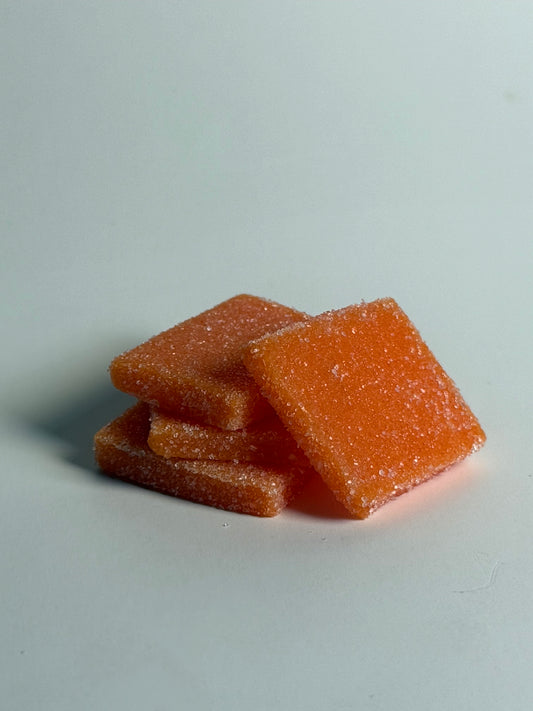 Orange Push Pop Gummy Cubes