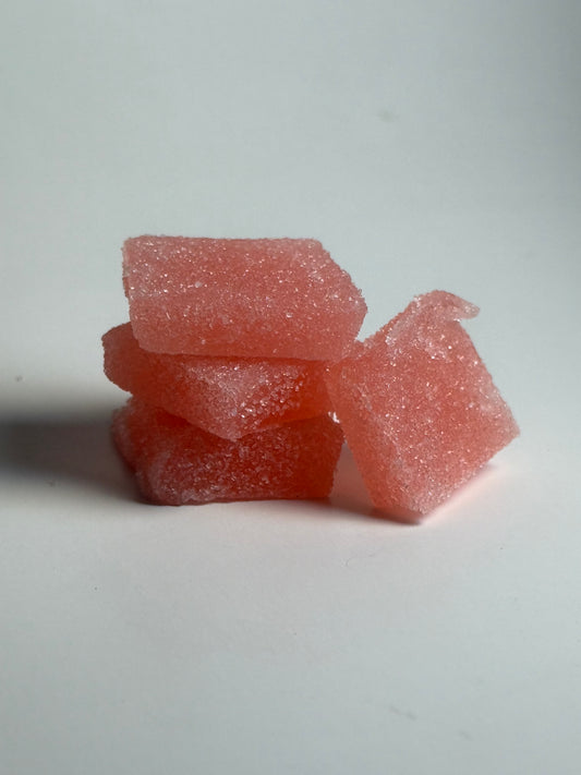 Pink Grapefruit Gummy Cubes