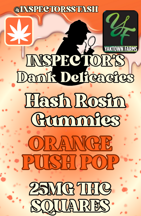 Orange Push Pop Gummy Cubes