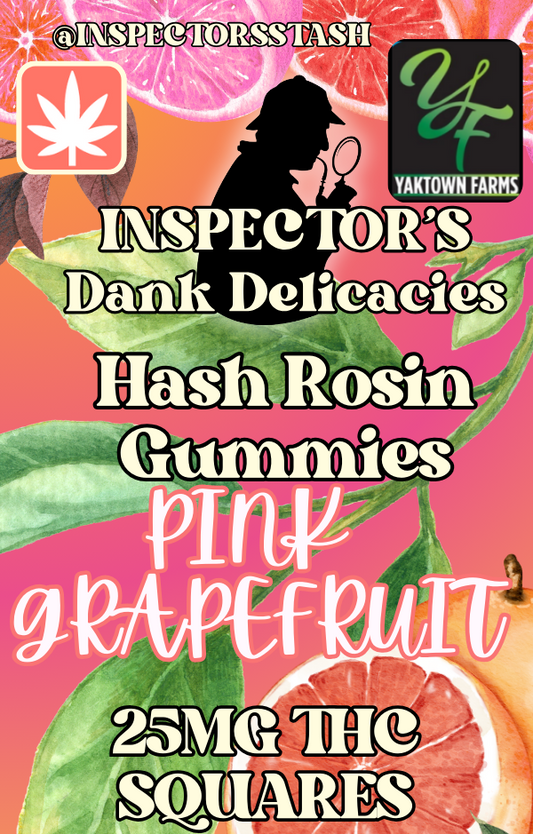 Pink Grapefruit Gummy Cubes